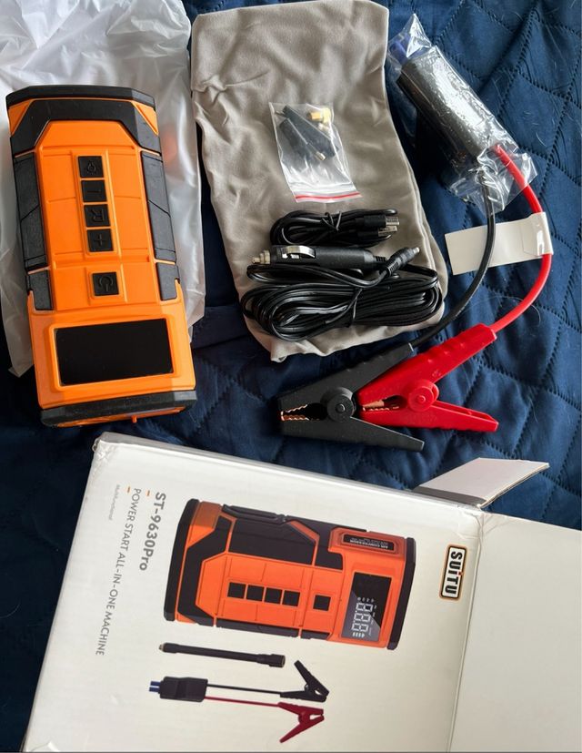 Arrancador de batería y compresor 2 en 1 NUEVO