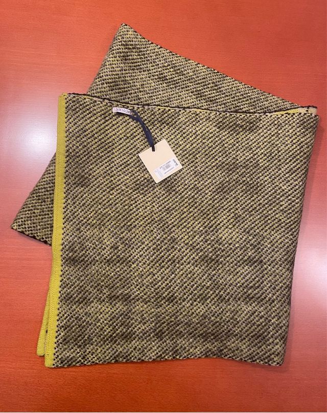 Bufanda lana reversible “Jo & Mr Joe” cuadros