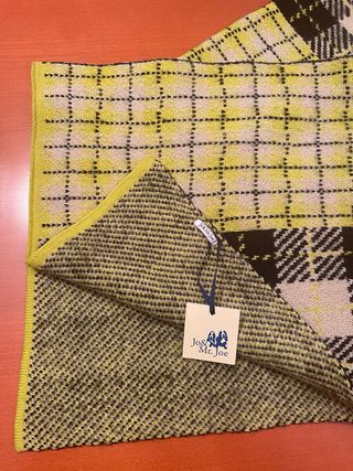 Bufanda lana “Jo & Mr Joe” cuadros “REGALAZO”