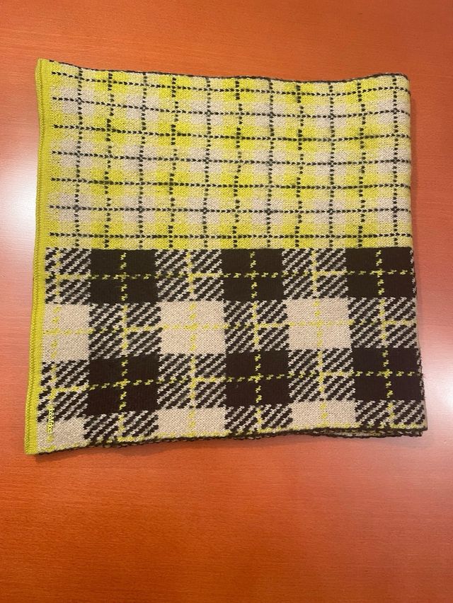 Bufanda lana reversible “Jo & Mr Joe” cuadros