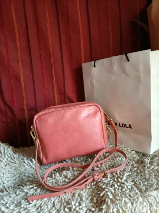 Bolso Bimba y Lola piel rosa empolvado