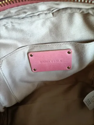 Bolso Bimba y Lola piel rosa empolvado