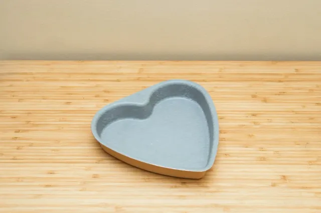 Molde Corazón Metal Beige/Gris