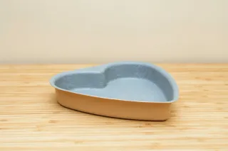 Molde Corazón Metal Beige/Gris