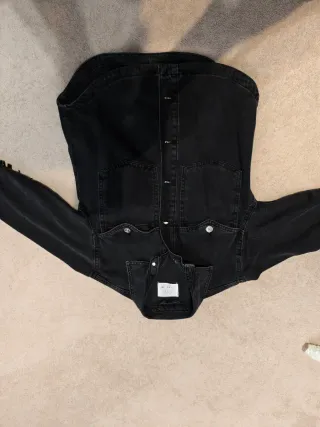 Camisa vaquera negra Zara niña Talla 9-10
