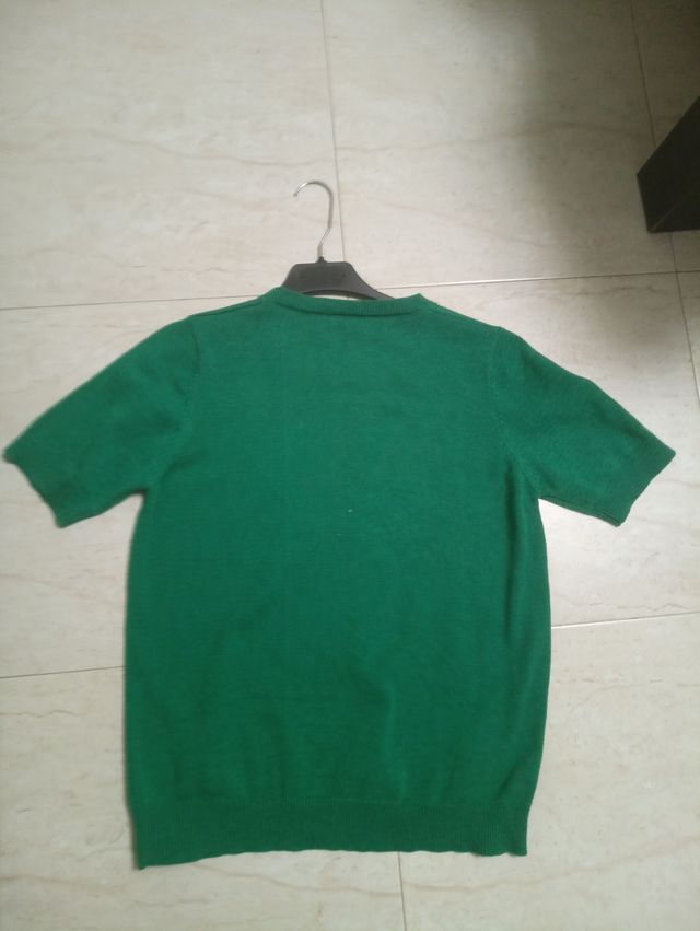 Jersey Mickey Mouse verde manga corta