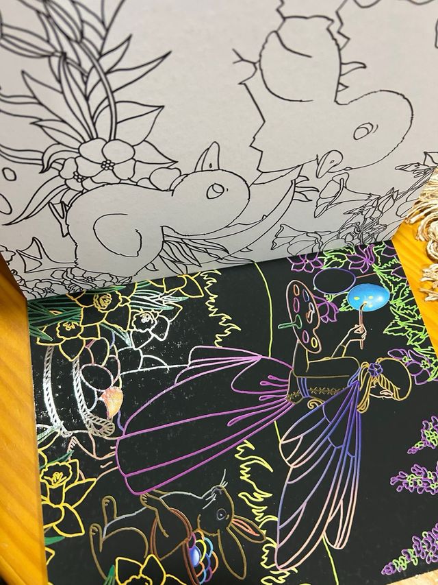 Ilustraciones para raspar Pascua mágica