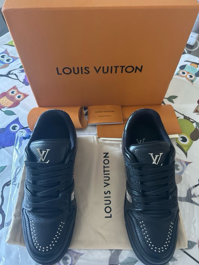 Louis Vuitton Scarpe Nere Argento