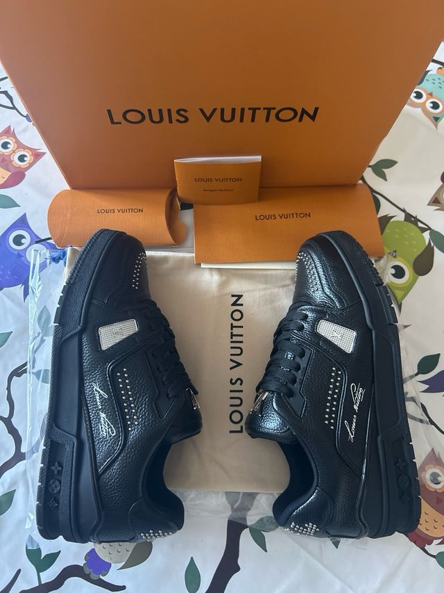 Louis Vuitton Scarpe Nere Argento