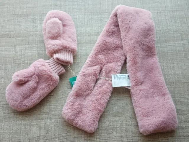 Conjunto Gorro,manoplas y bufanda T:2-4 Nuevo