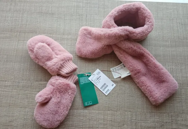 Conjunto Gorro,manoplas y bufanda T:2-4 Nuevo