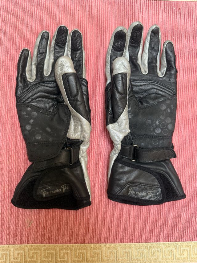 Guantes Revit Mujer Negro/Plata