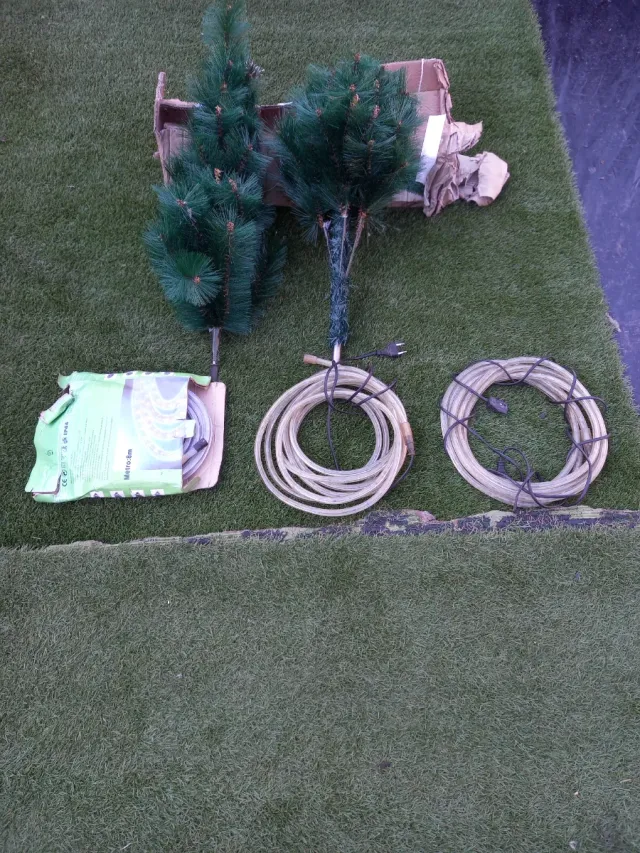 Luces LED y árbol de Navidad