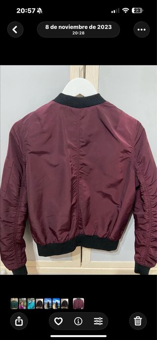 Bomber burdeos Stradivarius
