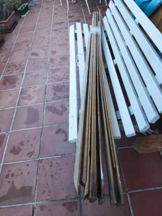 Puerta doble interior madera  maciza con cristales