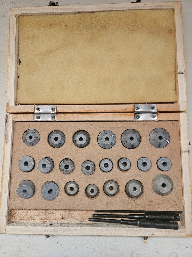 Escariadores Asientos Válvulas Caja Madera