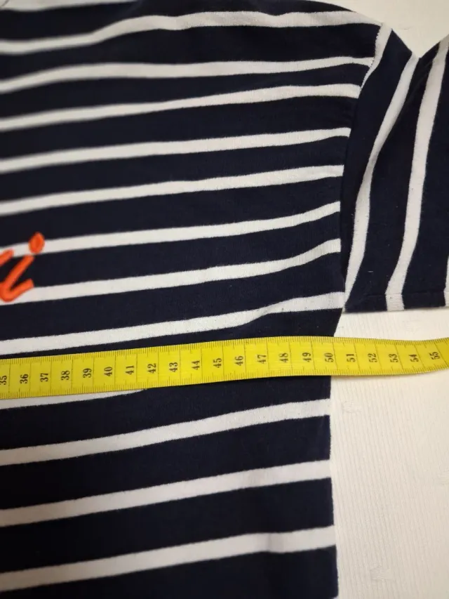 Sudadera T M Rayas Azul y Blanco