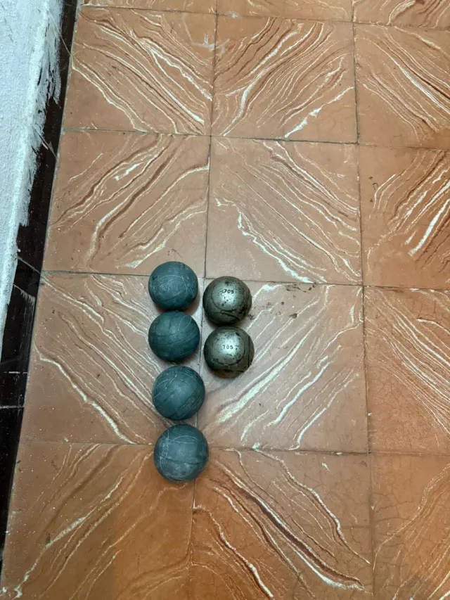 Juego de 6 bolas de petanca