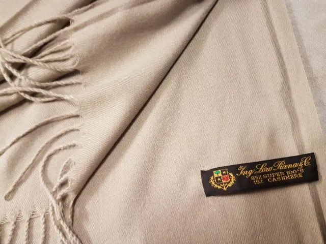 Stola beige con frange