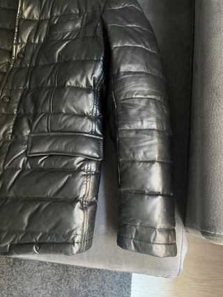 Chaqueta Piel Massimo Dutti Negra