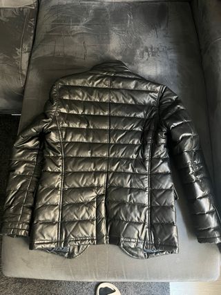 Chaqueta Piel Massimo Dutti Negra