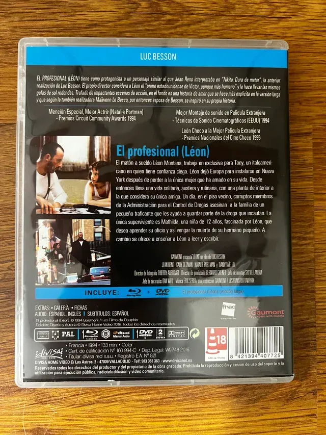 El Profesional (Léon) Blu-ray y DVD