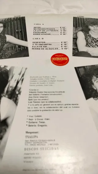 Vinilo LP Thor Discos Suicidas 1987