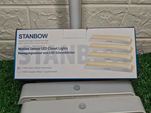 Luces LED armario sensor movimiento STANBOW