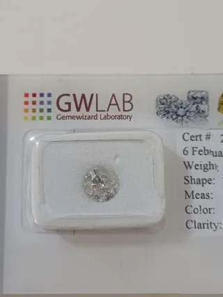 Diamante Certificato GWLAB 1.02 Carati