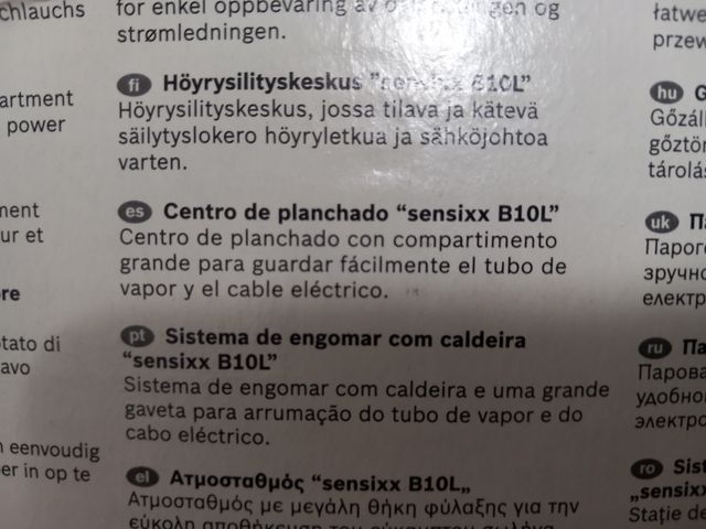 Centro de Planchado Bosch