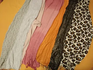 Set 6 sciarpe mezza stagione