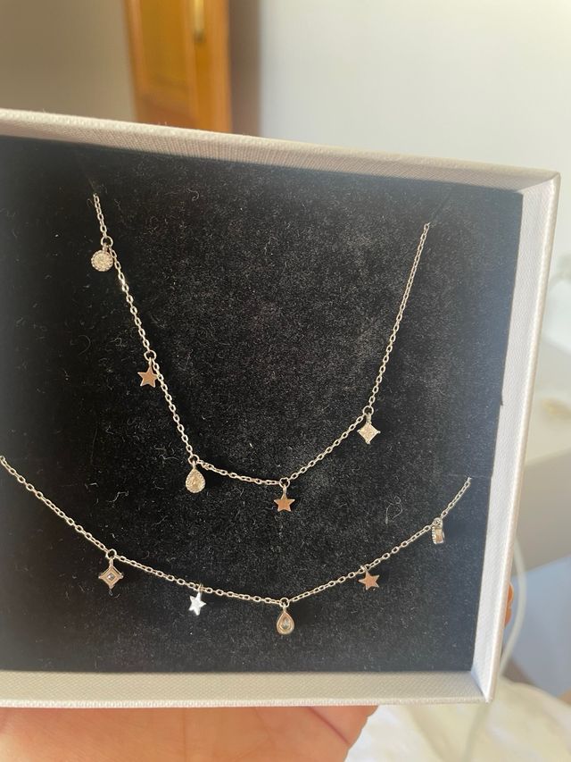 Conjunto Luxenter collar y pulsera estrellas