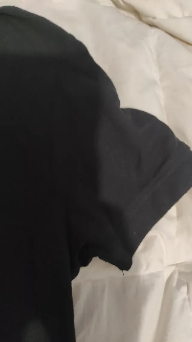 Polo negro manga corta