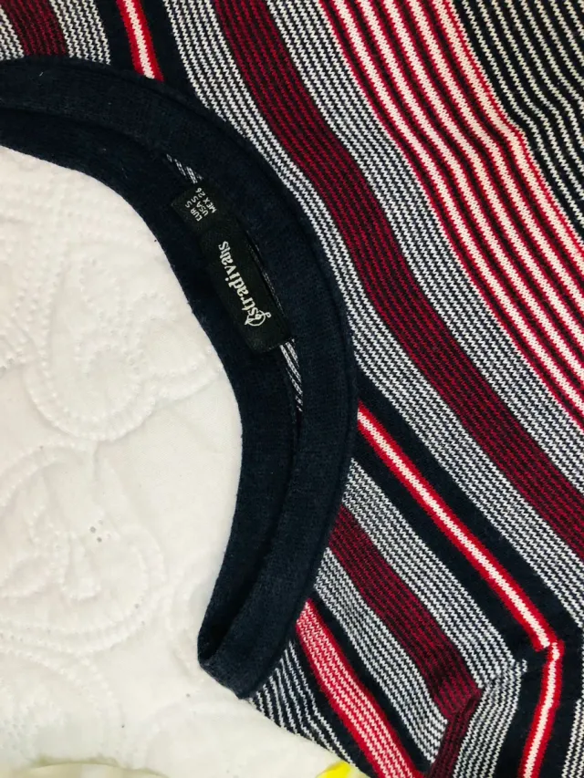 Vestido punto rayas Stradivarius