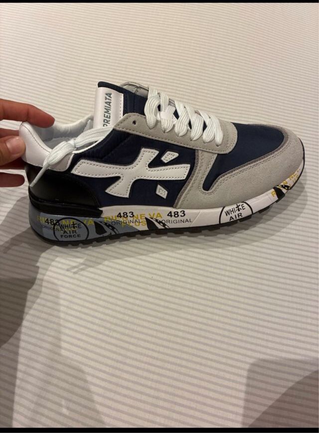 Zapatillas Premiata Talla 42 Azul/Gris