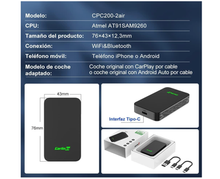 Adaptador inalámbrico Carlinkit 5.0 CPC200-CP2A