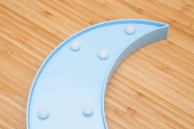 Lámpara Luna Azul Celeste con Luces