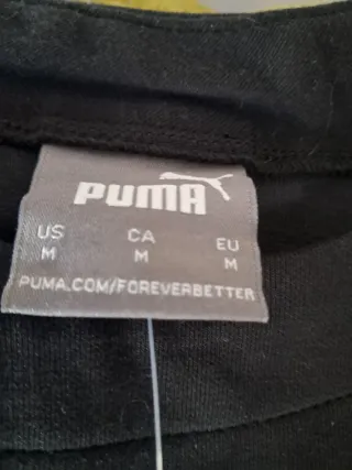 Sudadera Puma Unisex Negra. Original con etiqueta