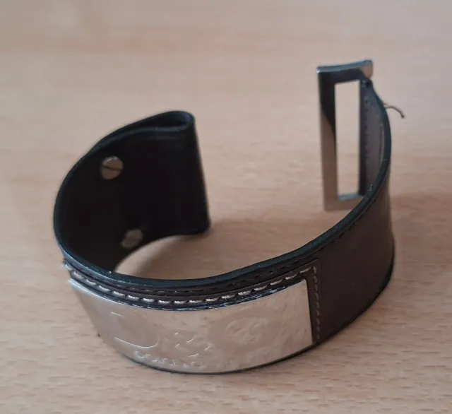Pulsera Dolce & Gabbana cuero y plata