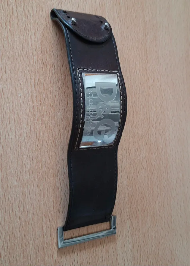 Pulsera Dolce & Gabbana cuero y plata