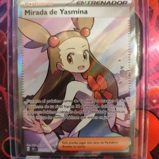 Carta Pokémon Partidario Mirada de Yasmina