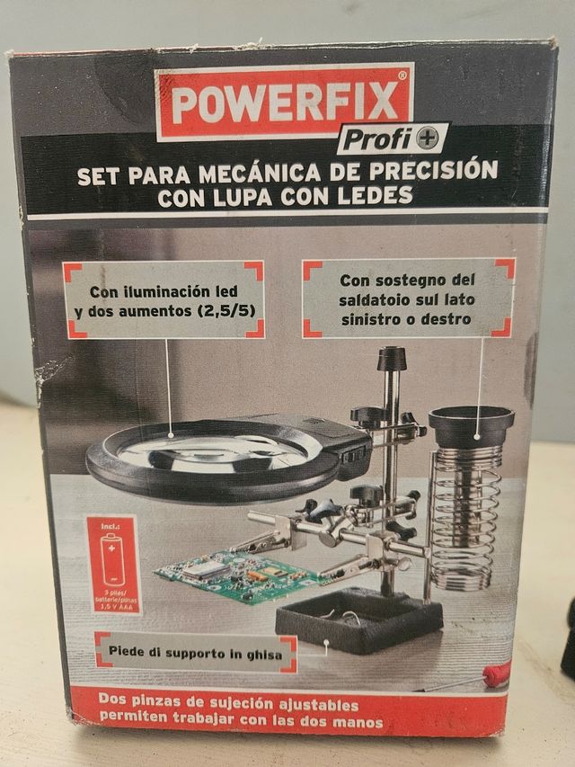 Set Lupa Mecánica Precisión con LED