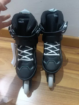 Patines en línea Oxelo negros talla 35-39