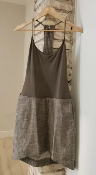 Vestido Adolfo Domínguez Marrón/Gris