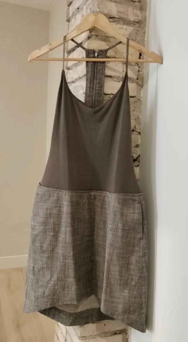 Vestido Adolfo Domínguez Marrón/Gris