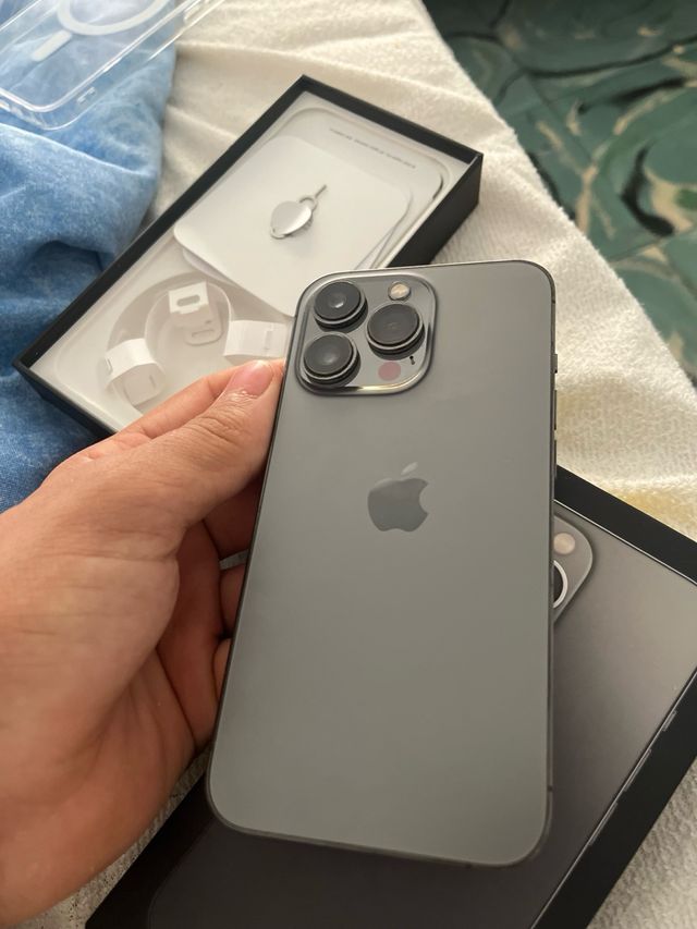 iPhone 13 Pro Gris con Caja y Cargador