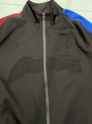 Chaqueta Travis Scott x FC Barcelona Negra y Azul