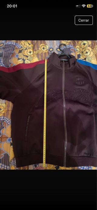 Chaqueta Travis Scott x FC Barcelona Negra y Azul