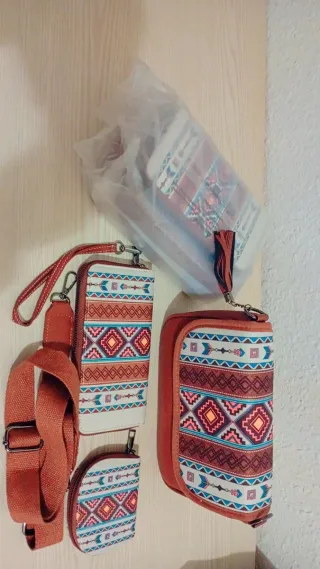 Bolso 3 en 1 Marrón Multicolor