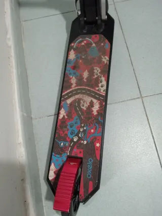 Patinete infantil plegable rojo